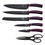 BERLINGERHAUS Sada nožů ve stojanu 7 ks Purple Eclipse Collection