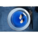 Jídelní sada talířů 18 ks modrá