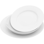 Jídelní sada talířů 18 ks bílá