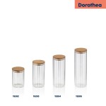 Zásobní dóza Dorothea sklo transparentní 13,0cm 9,0cm 0,6l