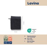 Žíňka LAVINIA 100% bavlna černá 15,0x21,0cm