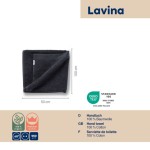 Osuška LAVINIA 100% bavlna černá 50,0x100,0cm