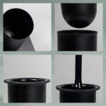 Toaletní souprava Devin metal black 23,0x18,0x68,0cm