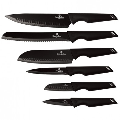 Sada nožů s nepřilnavým povrchem 6 ks Black Professional Line