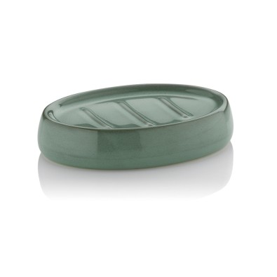 KELA Miska na mýdlo Liana keramika zelená