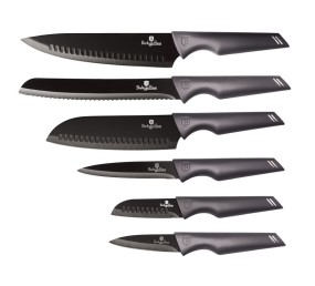 BERLINGERHAUS Sada nožů s nepřilnavým povrchem 6 ks Carbon Pro Line