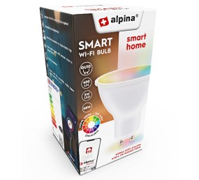 ALPINA Chytrá žárovka LED RGB WIFI bílá + barevná GU10