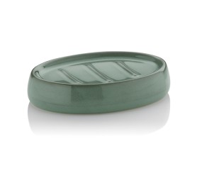 KELA Miska na mýdlo Liana keramika zelená