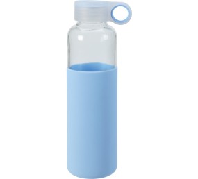 Láhev na nápoje skleněná s obalem 550 ml modrá